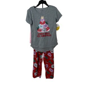 Arizona Jean Co. Girls 3 Piece Pajama Set NWT